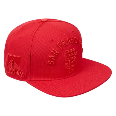 San Francisco Giants Pro Standard Triple Red Snapback Hat
