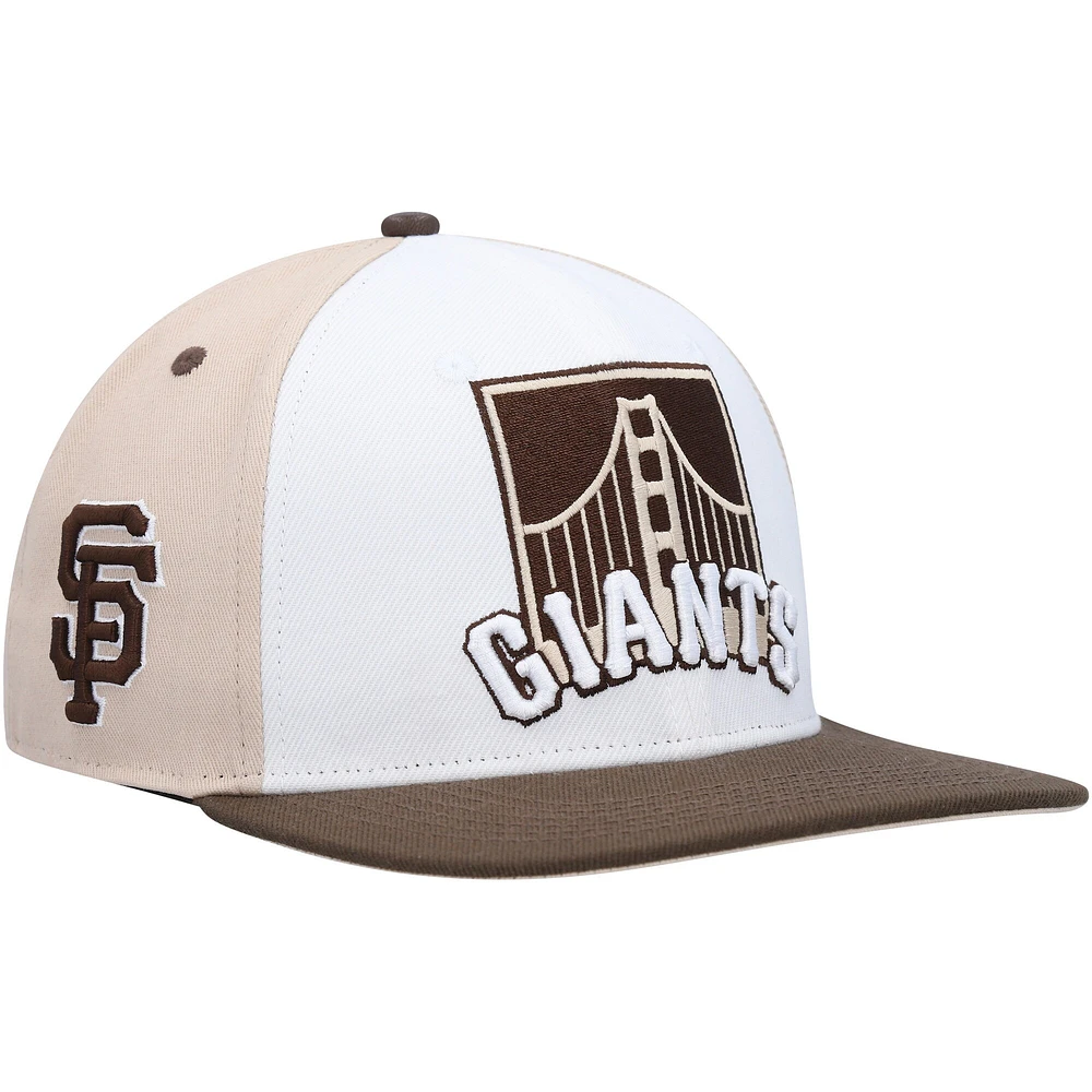 Casquette Pro Standard San Francisco Giants Chocolate Ice Cream Snapback Snapback Blanc/Marron