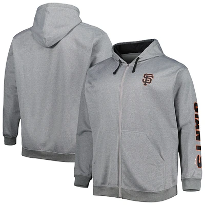 Men's Profile Ash San Francisco Giants Big & Tall Pullover Hoodie