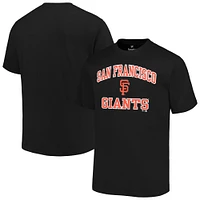 Men's Profile Black San Francisco Giants Big & Tall Heart Soul T-Shirt