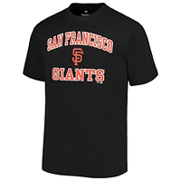 Men's Profile Black San Francisco Giants Big & Tall Heart Soul T-Shirt