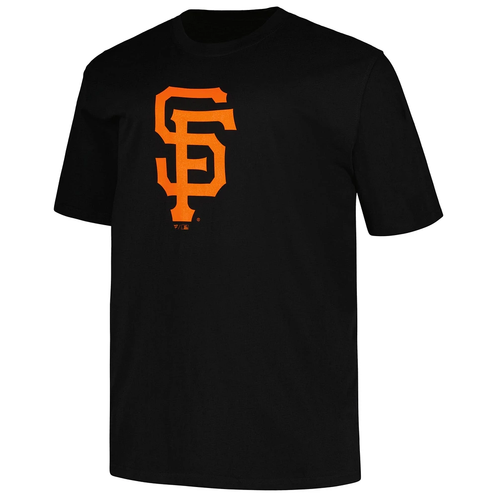 Men's Profile Black San Francisco Giants Big & Tall #1 Dad T-Shirt