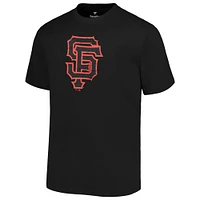 T-shirt noir avec logo principal des Giants de San Francisco pour hommes