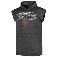 Sweat à capuche sans manches pour hommes Profile Heather Charcoal San Francisco Giants Big & Tall Muscle