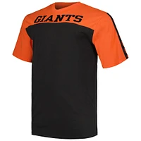 T-shirt en tricot Big & Tall Yoke des San Francisco Giants Profile orange/noir pour homme