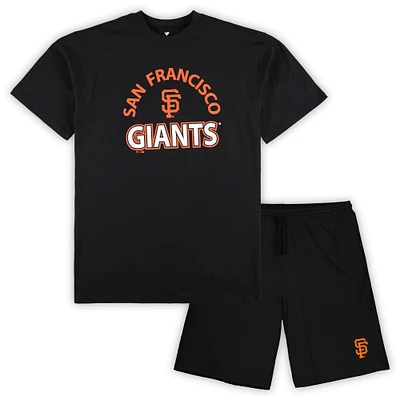 Men's Profile San Francisco Giants Big & Tall T-Shirt Shorts Combo Set