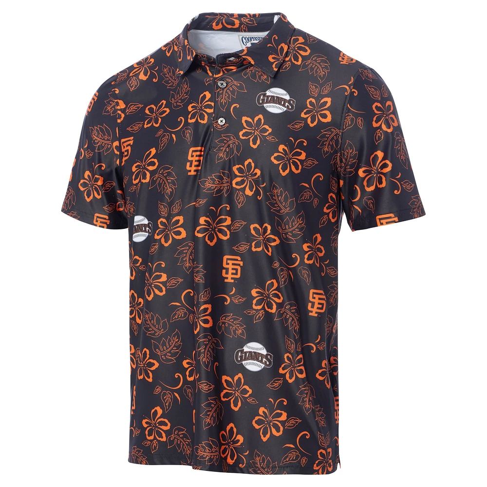 Polo de performance Reyn Spooner pour hommes, noir, San Francisco Giants, collection Cooperstown