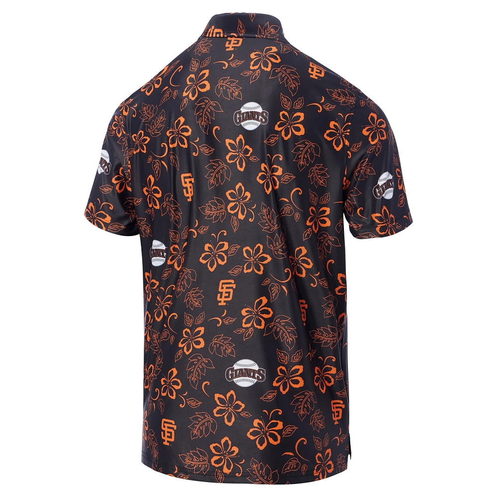 Polo de performance Reyn Spooner pour hommes, noir, San Francisco Giants, collection Cooperstown