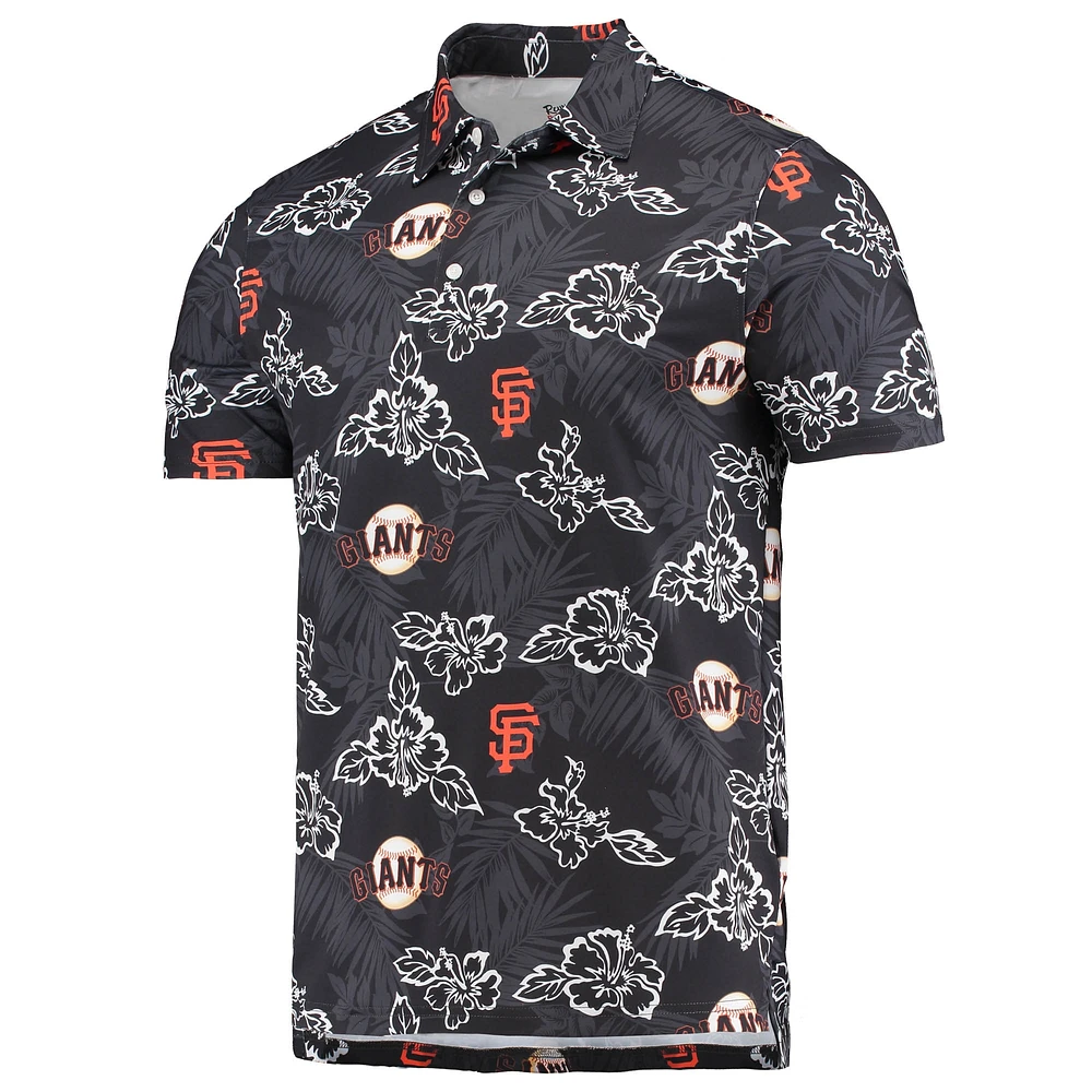 Men's Reyn Spooner Black San Francisco Giants Performance Polo