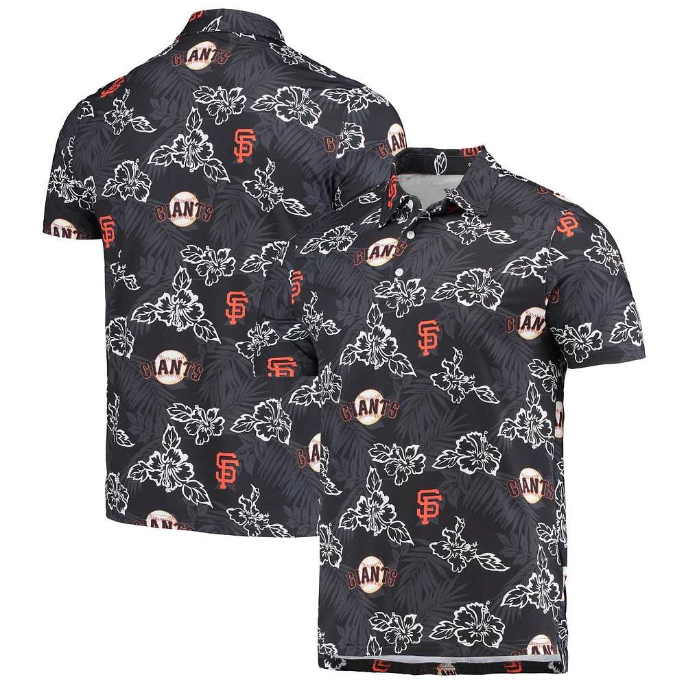 Men's Reyn Spooner Black San Francisco Giants Performance Polo