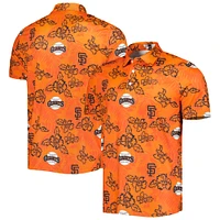 Polo pour homme Reyn Spooner Orange San Francisco Giants Cooperstown Collection Puamana Print