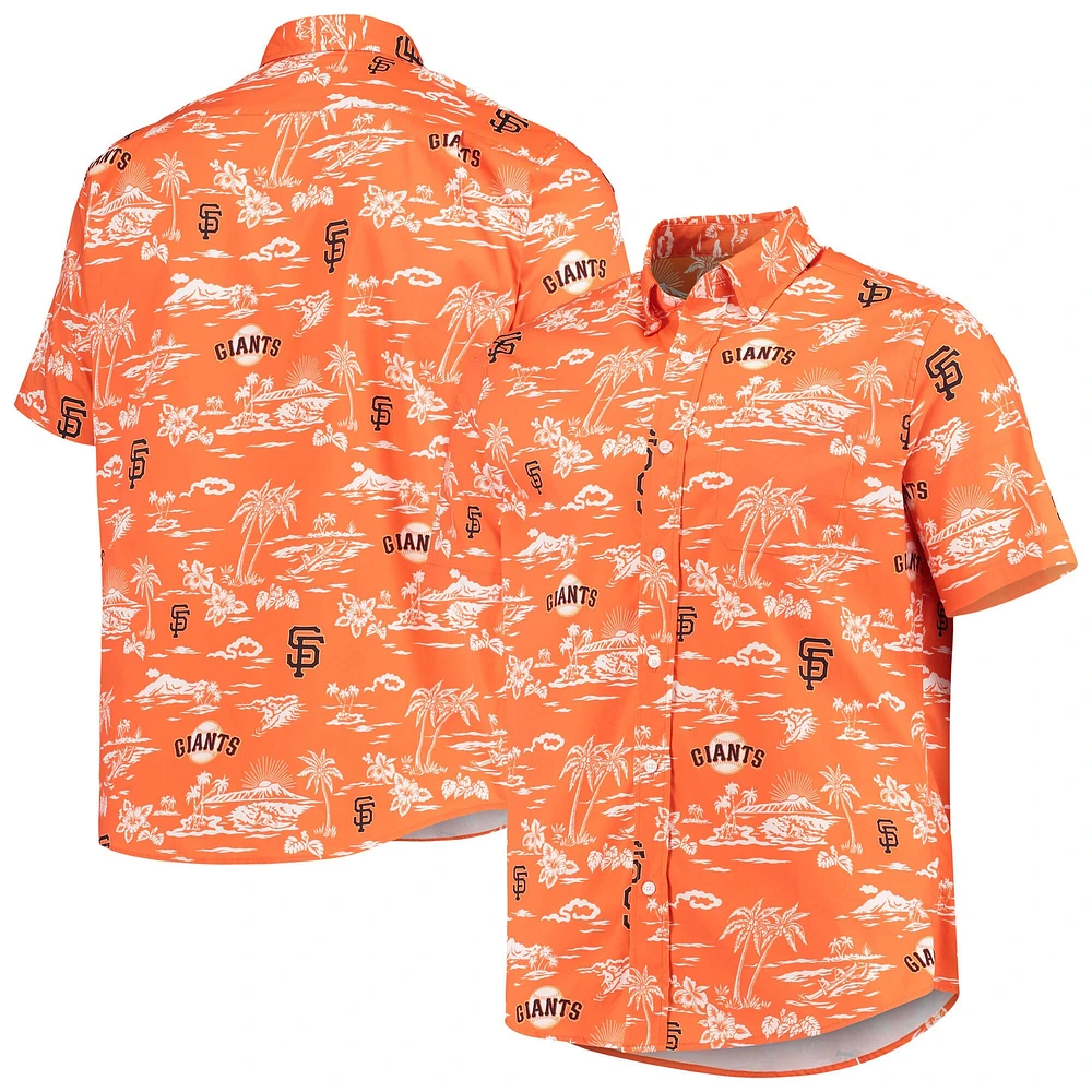 Men's Reyn Spooner Orange San Francisco Giants Kekai Button-Down Shirt