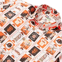 Chemise boutonnée Reyn Spooner pour hommes, blanche, San Francisco Giants Champions Scenic