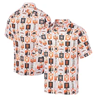 Chemise boutonnée Reyn Spooner pour hommes, blanche, San Francisco Giants Champions Scenic