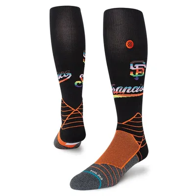 San Francisco Giants Stance Pride Diamond Pro Over the Calf Socks - Black/Orange