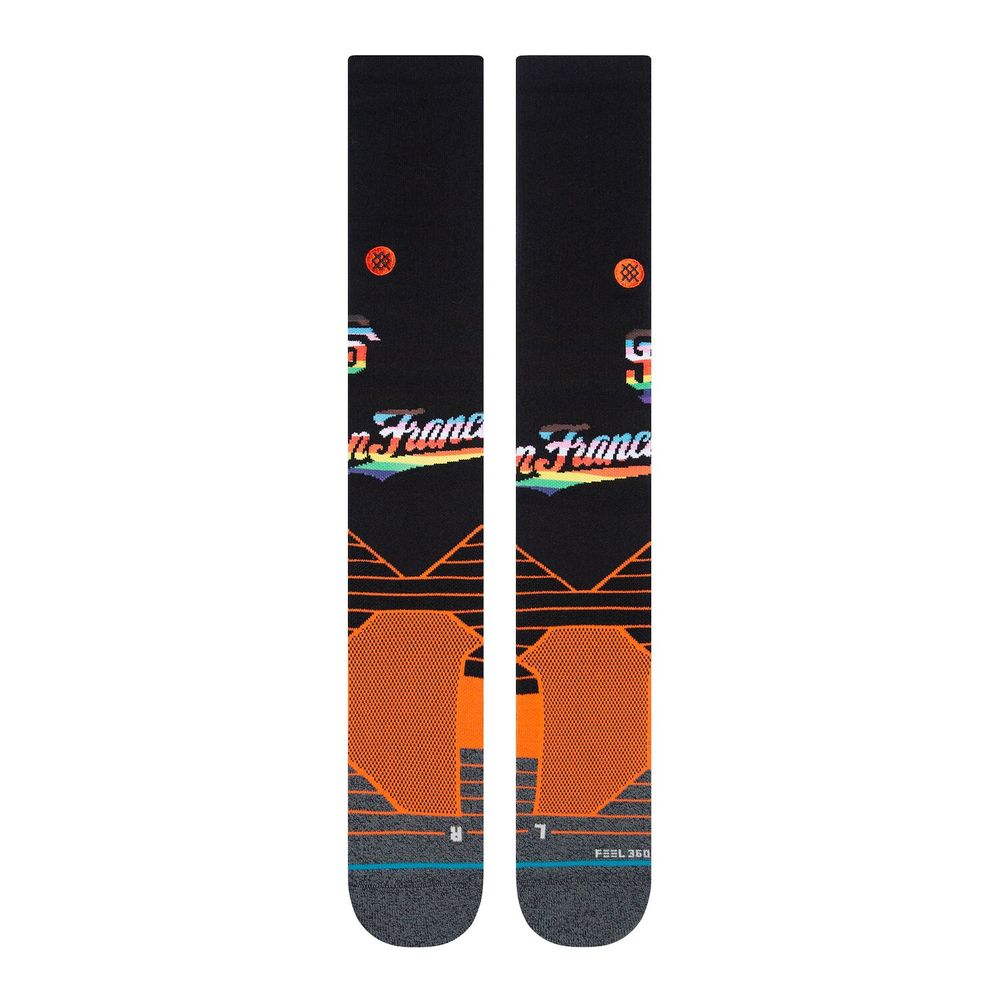 Men's Stance Black/Orange San Francisco Giants Pride Diamond Pro Over the Calf Socks