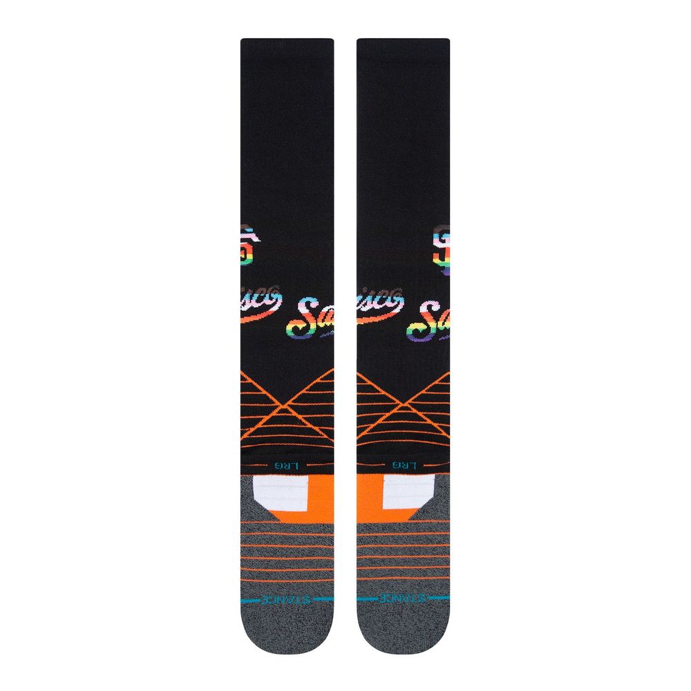 Men's Stance Black/Orange San Francisco Giants Pride Diamond Pro Over the Calf Socks