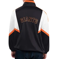 Men's Starter Black San Francisco Giants Lead Runner Full-Zip Jacket