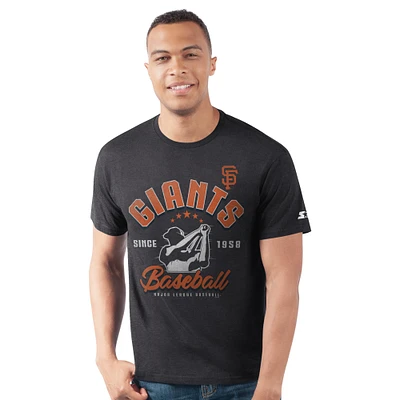 Men's Starter  Black San Francisco Giants Prime Time Batter T-Shirt