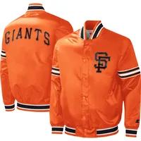 Starter Black San Francisco Giants Varsity Satin Full-Snap Jacket L / Black