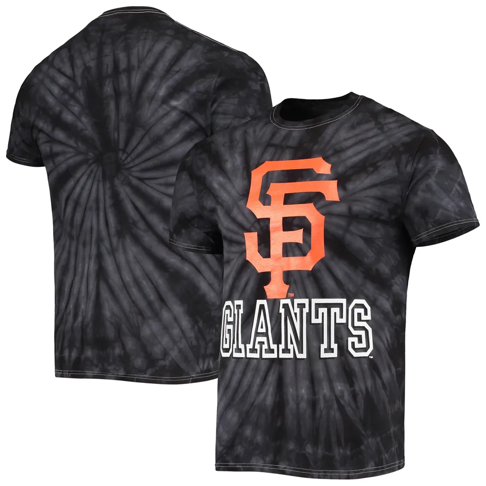 Lids San Francisco Giants Stitches Spider Tie-Dye T-Shirt - Black