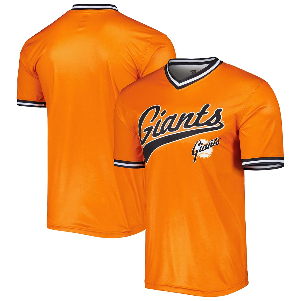 Maillot Homme Stitches San Francisco Giants Cooperstown Collection Orange