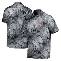 Chemise de camp boutonnée Tommy Bahama pour hommes, noire, San Francisco Giants, Coast, luminescent Fronds IslandZone