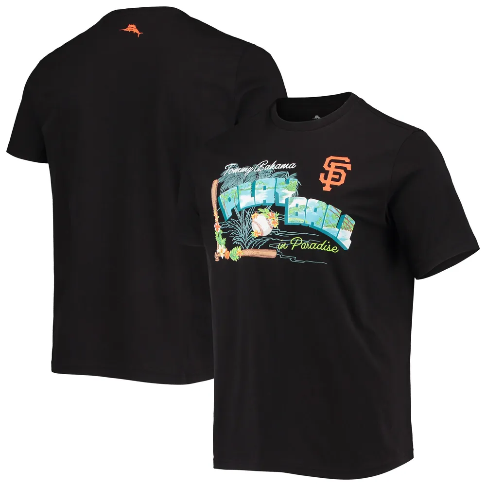 Lids San Francisco Giants Tommy Bahama Play Ball T-Shirt - Black