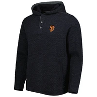 Sweat à capuche matelassé noir Tommy Bahama Giants de San Francisco Queensland pour homme