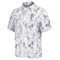 Men's Tommy Bahama Gray San Francisco Giants Sport Cabana Shores IslandZone Tri-Blend Polo