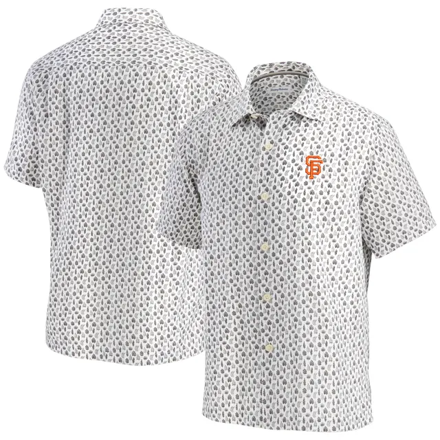 Men's San Francisco Giants Tommy Bahama Cream Baseball Camp Button-Up Shirt