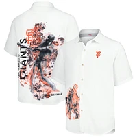 Chemise boutonnée Tommy Bahama pour hommes, San Francisco Giants, Veracruz Ace Islanders, blanche