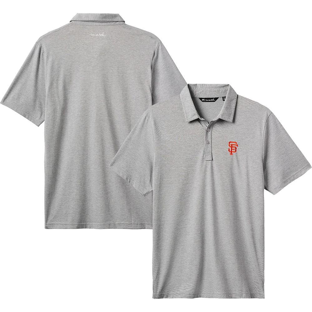 Polo TravisMathew gris San Francisco Giants The Zinna pour hommes