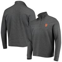 Men's Vineyard Vines Charcoal San Francisco Giants Saltwater Quarter-Zip Jacket