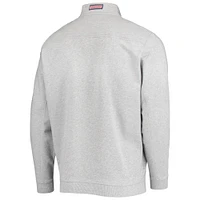 Men's Vineyard Vines Heather Gray San Francisco Giants Shep Shirt Quarter-Zip Sweatshirt