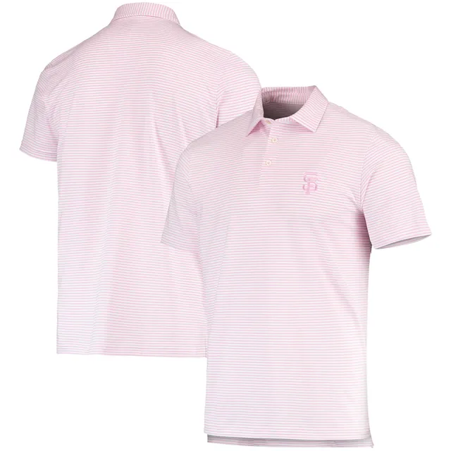 Lids New York Yankees Vineyard Vines Bradley Stripe Polo - Pink