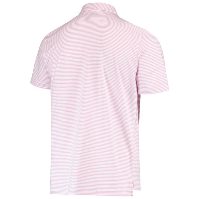 Polo à rayures Bradley des Giants de San Francisco pour homme Vineyard Vines rose/blanc