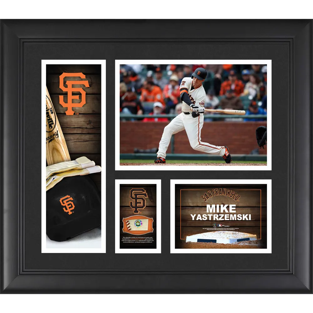 Lids Mike Yastrzemski San Francisco Giants Fanatics Authentic Framed 15 x  17 Player Collage with a Piece of Game-Used Ball