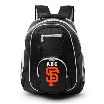 San Francisco Giants MOJO Personalized Premium Color Trim Backpack - Black