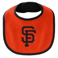 Newborn & Infant Black/Orange San Francisco Giants Little Champ Three-Pack Bodysuit Bib Booties Set