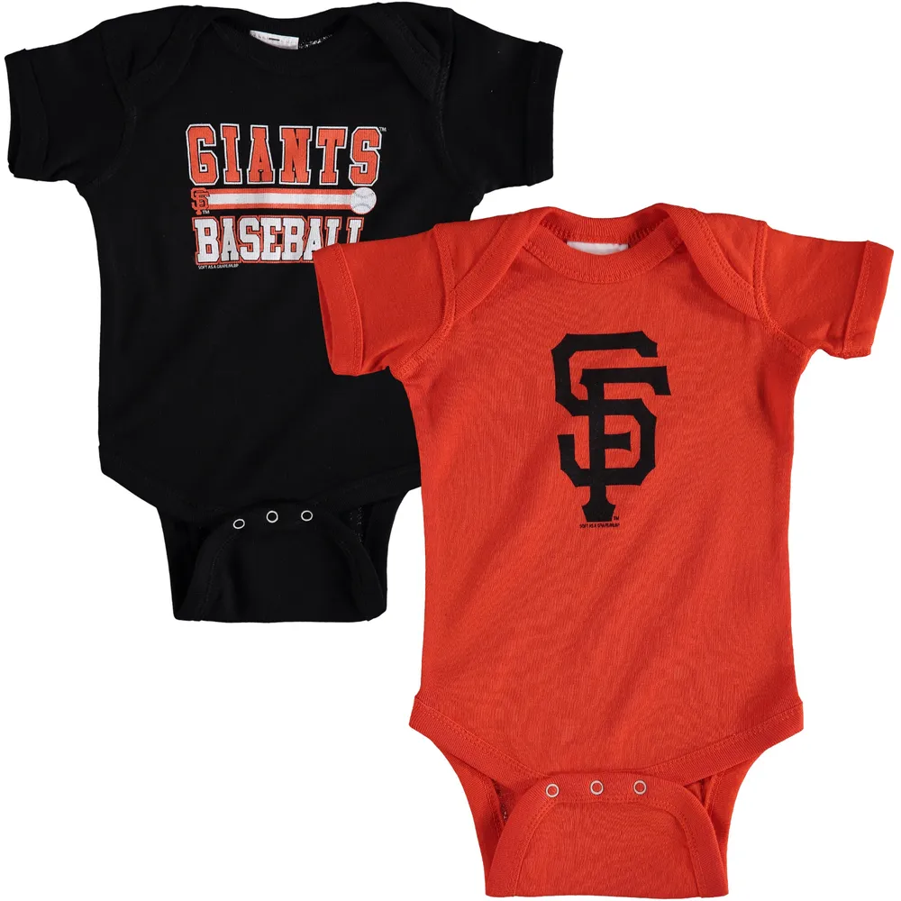 San Francisco Giants Soft as a Grape Newborn & Infant 2-Piece Body Suit - Black/Orange
