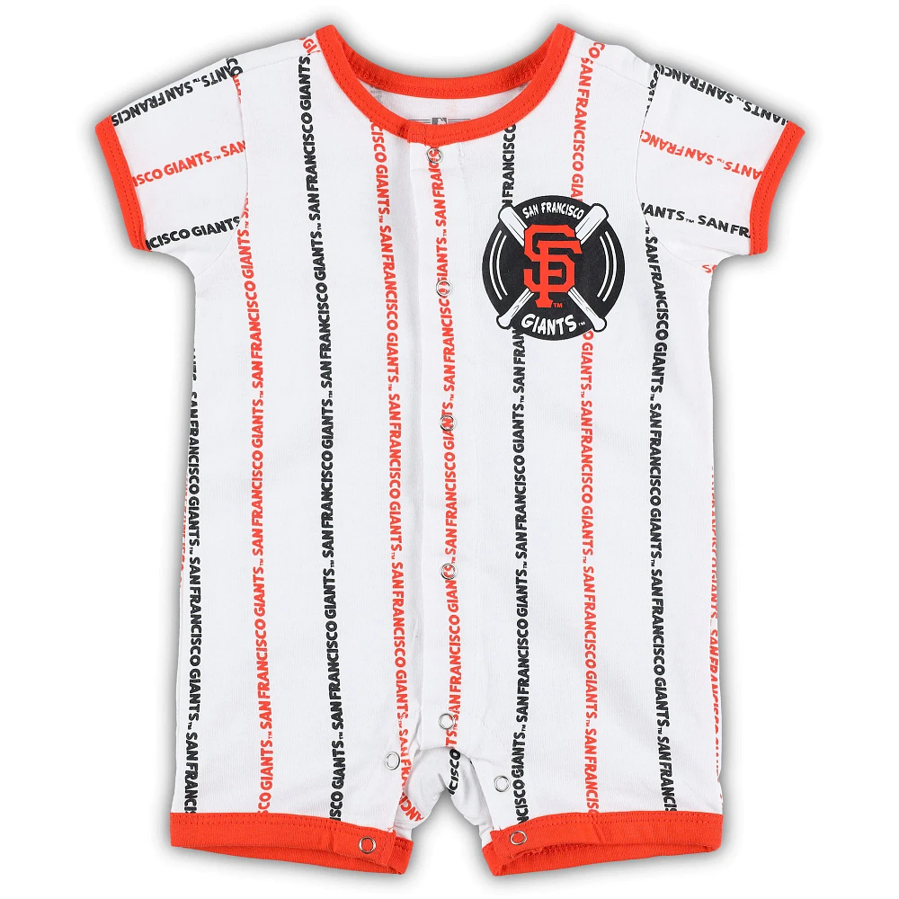 Newborn & Infant White San Francisco Giants Ball Hitter Romper