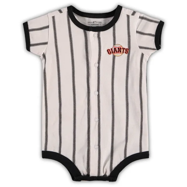 Newborn White/Navy Atlanta Braves Power Hitter Short Sleeve Bodysuit