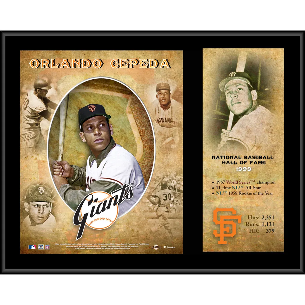 Orlando Cepeda San Francisco Giants Fanatics Authentic Framed 15 x 17  Baseball Hall of Fame Collage with Facsimile Signature