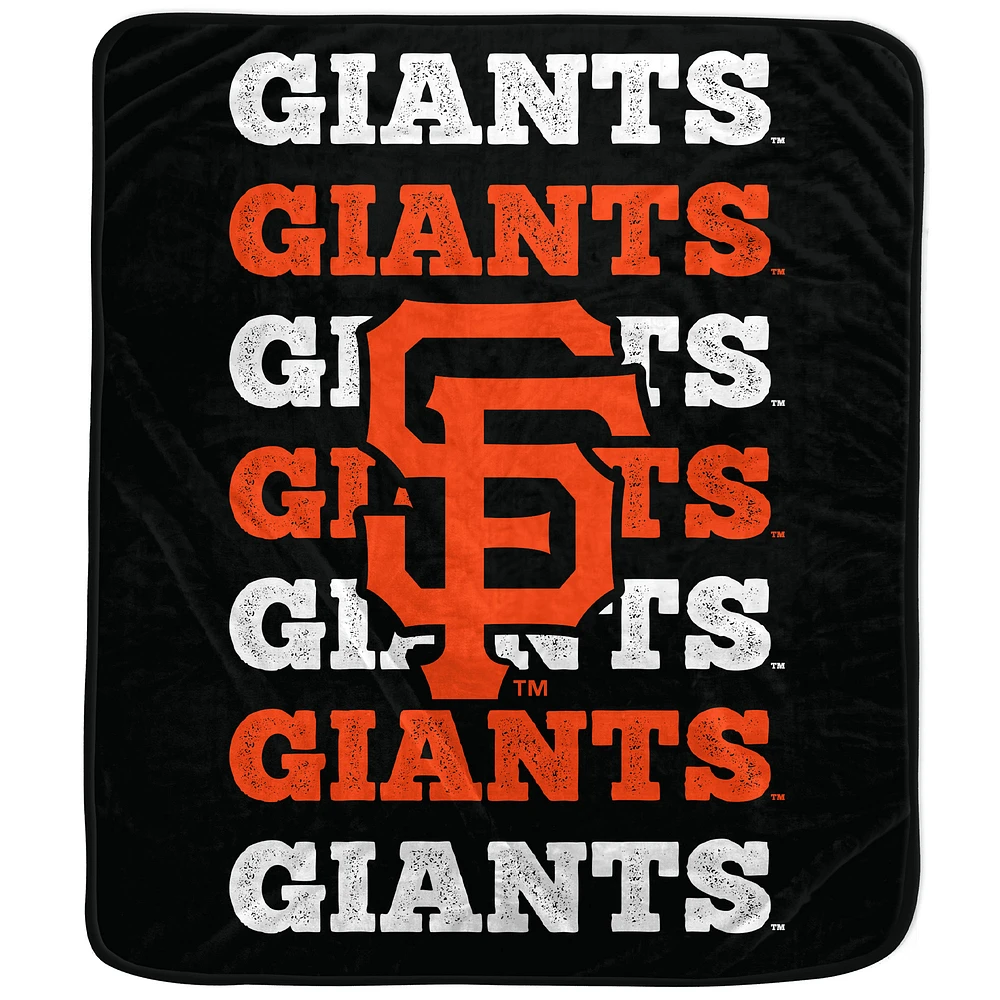 Couverture en peluche avec logo Pegasus San Francisco Giants 60'' x 70''