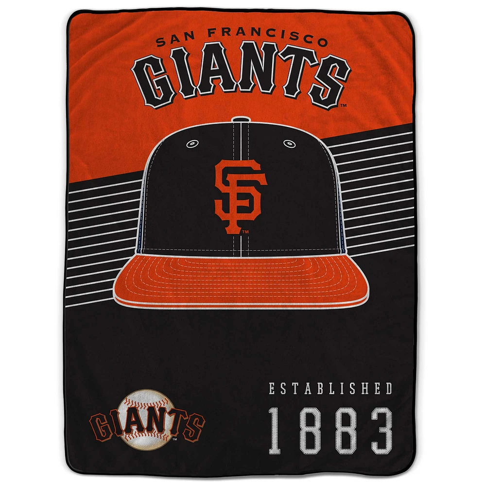 Couverture Pegasus San Francisco Giants 60" x 80" à rayures sur le chapeau