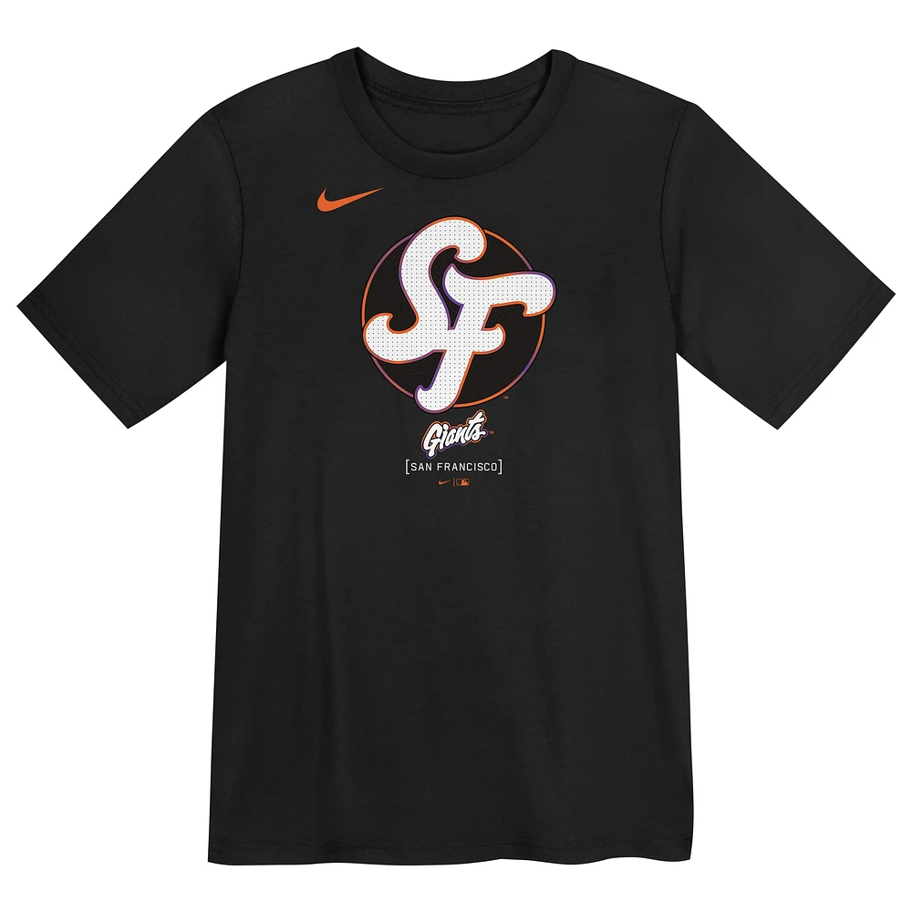Preschool Nike  Black San Francisco Giants 2025 City Connect Logo T-Shirt