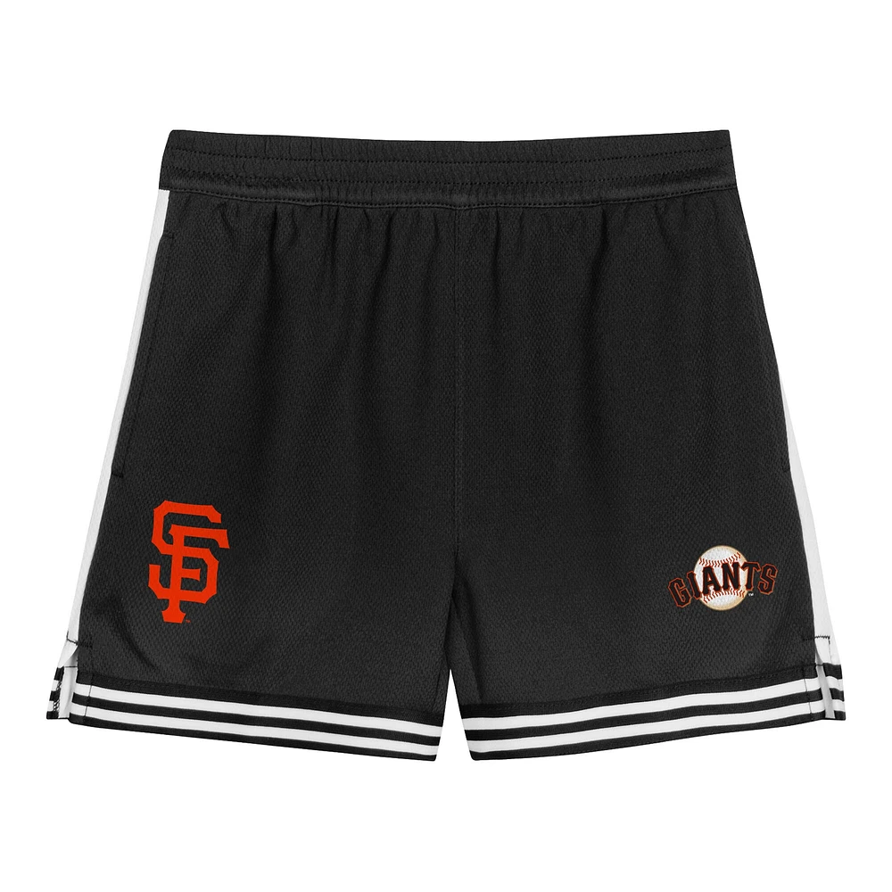 Ensemble de 2 pièces pour frappeur champ intérieur des Giants San Francisco Orange enfants d'âge préscolaire