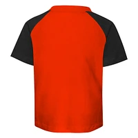 Préscolaire San Francisco Giants orange/gris chiné Groundout Baller Raglan T-shirt et short