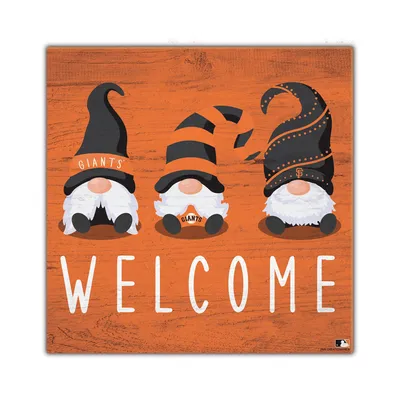 San Francisco Giants 10'' x 10'' Welcome Gnomes Sign